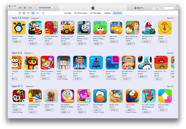 Apple Launches New &#039;Games for Kids&#039; Category in the App Store