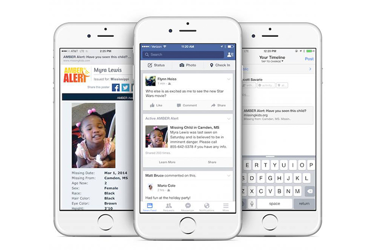 Facebook Will Now Deliver AMBER Alerts to Your News Feed