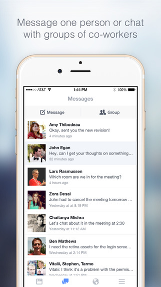 Facebook Releases New &#039;Facebook at Work&#039; App for iPhone