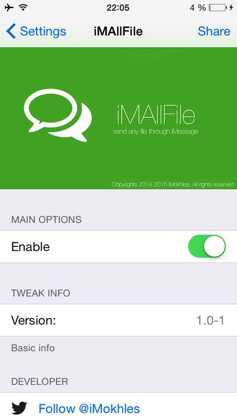 iMAllFile Tweak Lets You Send Any Type of File From iMessage 