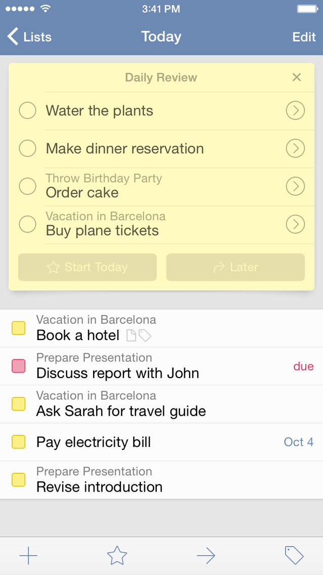 Things To-Do App for iPhone Gets New Notification Center Widget