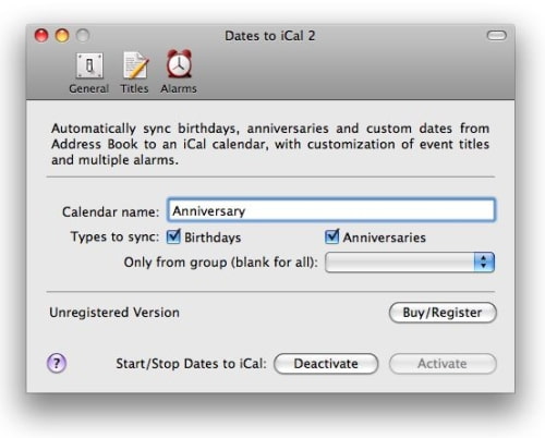 Dates to iCal 2.1 Released