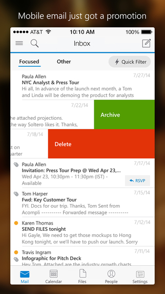 New Microsoft Outlook App Released for iOS
