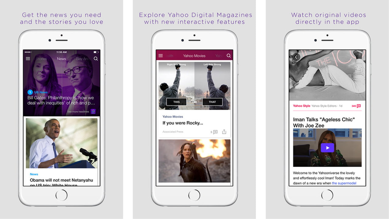 Yahoo App Gets Redesigned With Interactive Digital Magazine Features ...