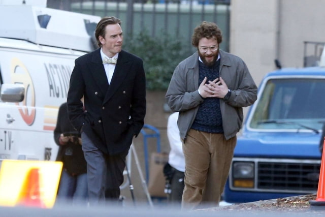 First Photos of Michael Fassbender as Steve Jobs and Seth Rogen as Steve Wozniak