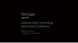 Apple to Live Stream Tim Cook at Goldman Sachs Conference Today