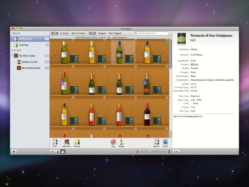 Wine Cellar Management Solution for Mac