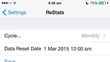 ReStats Tweak Lets You Automatically Reset Your Cellular Usage Statistics