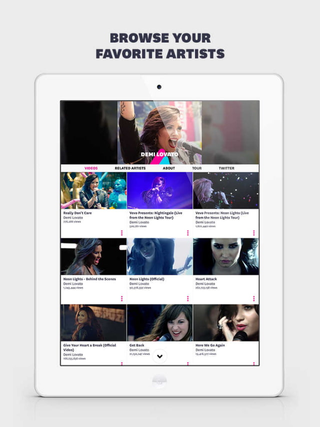 Vevo Music Video App Gets Updated With New Home Screen