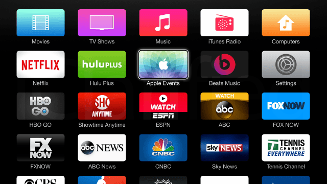 Apple TV Updated With &#039;Apple Events&#039; Channel to Live Stream Today&#039;s Media Event