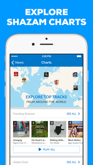 Shazam App Gets New Genre Charts, Faster New Feed Loading, Easier Facebook Sharing