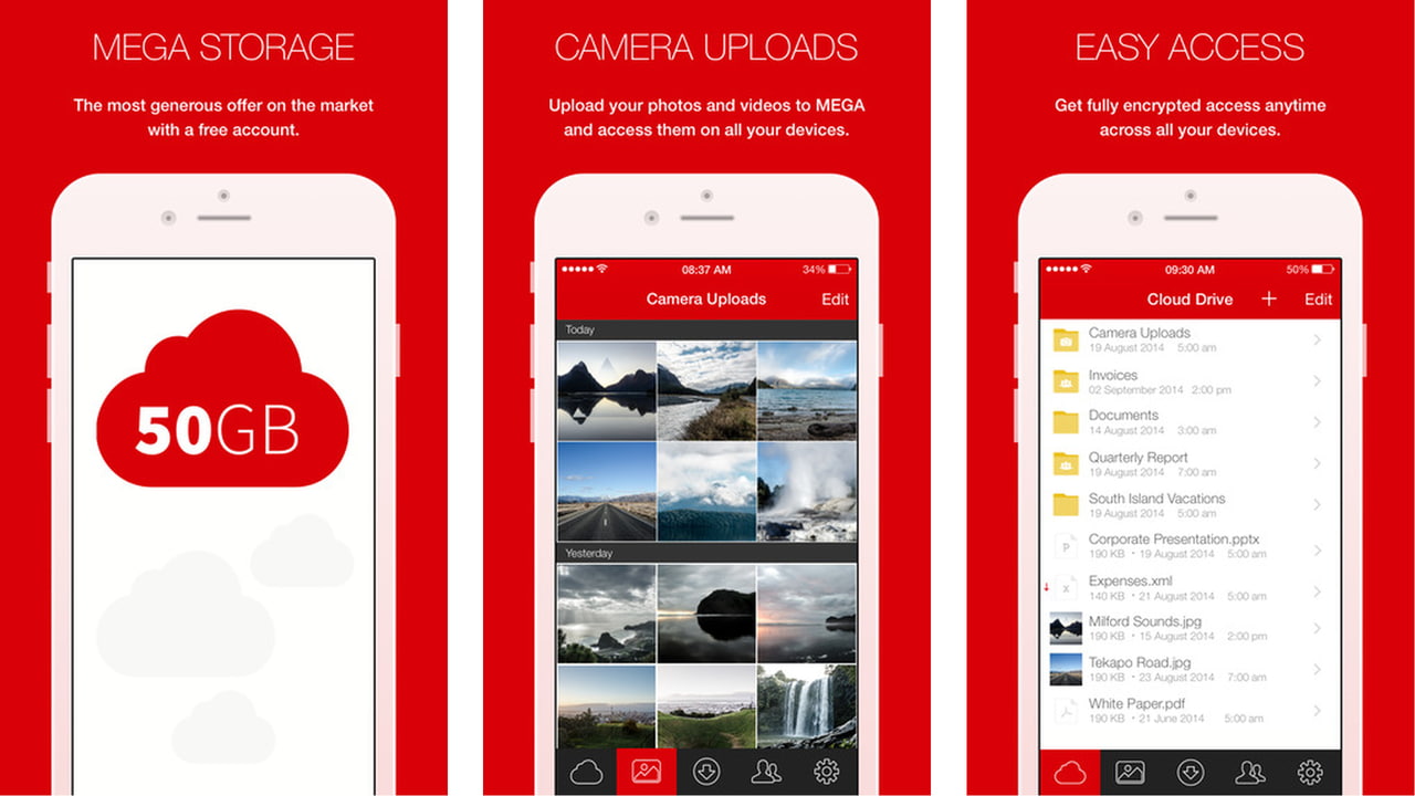 MEGA App for iPhone Now Lets You Select Multiple Files for Upload ...