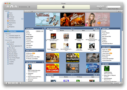 Le Prossime Nuove Funzioni in iTunes 9?