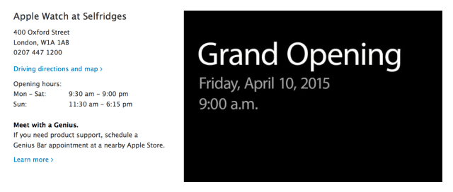 Apple Announces Grand Openings of Apple Watch Shops in France, Japan, and the U.K.