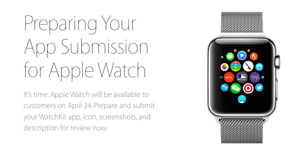 Apple Tells Developers It&#039;s Time to Submit Their Apple Watch Apps