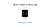 Apple Posts the Apple Watch User Guide