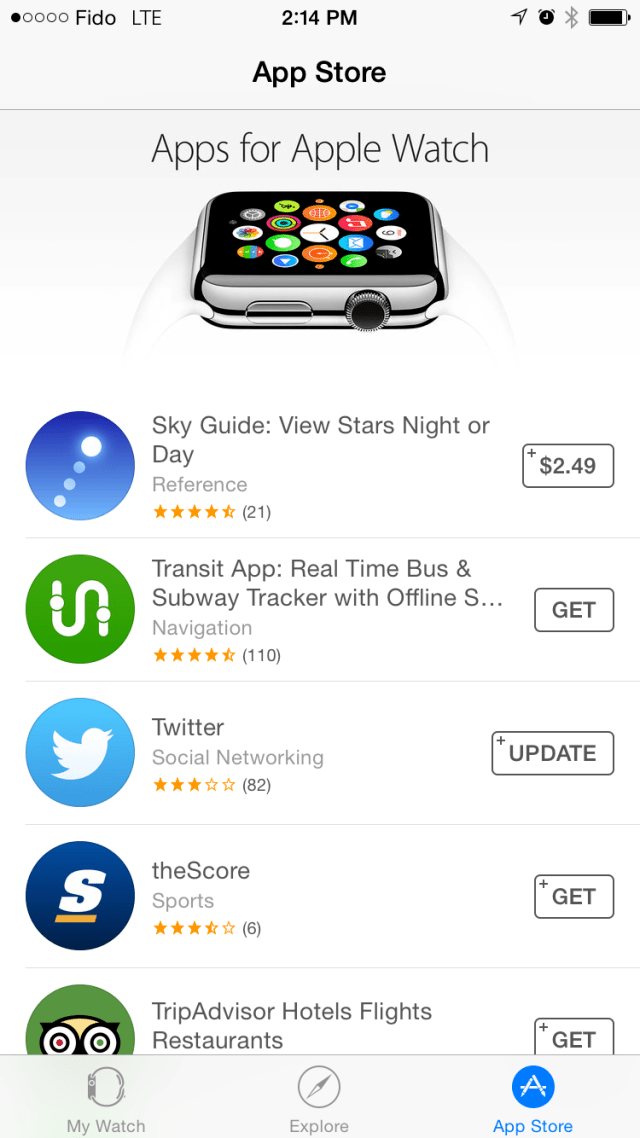 The Apple Watch App Store is Now Live [Images]