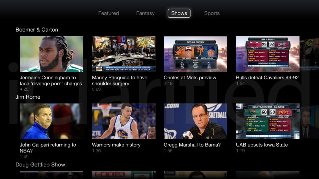 Apple Adds New USA Now and CBS Sports Channels to Apple TV