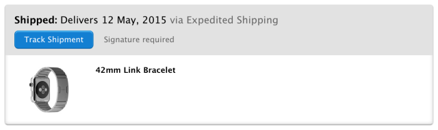 Apple Ships First Link Bracelet Orders for the Apple Watch