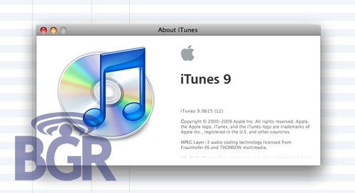Leaked Screenshots of iTunes 9?