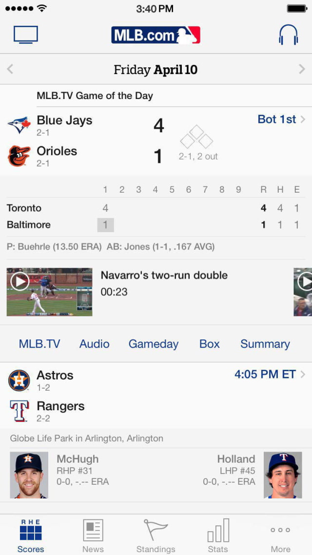 MLB.com At Bat Gets Updated With Apple CarPlay Support, Embedded Tweets, More