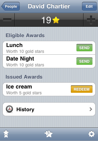 Reward people with Awards for iPhone