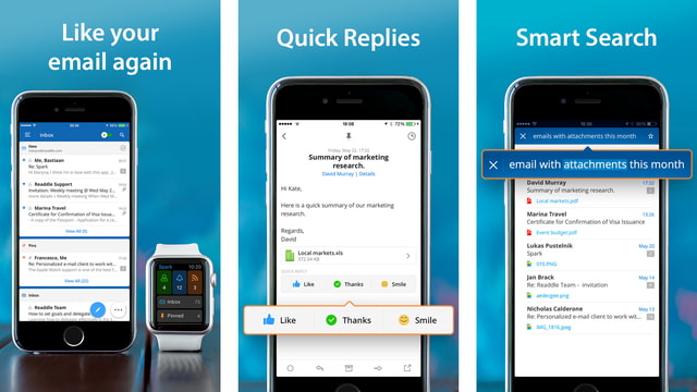 Readdle Releases New Spark Email App For IPhone And Apple Watch 