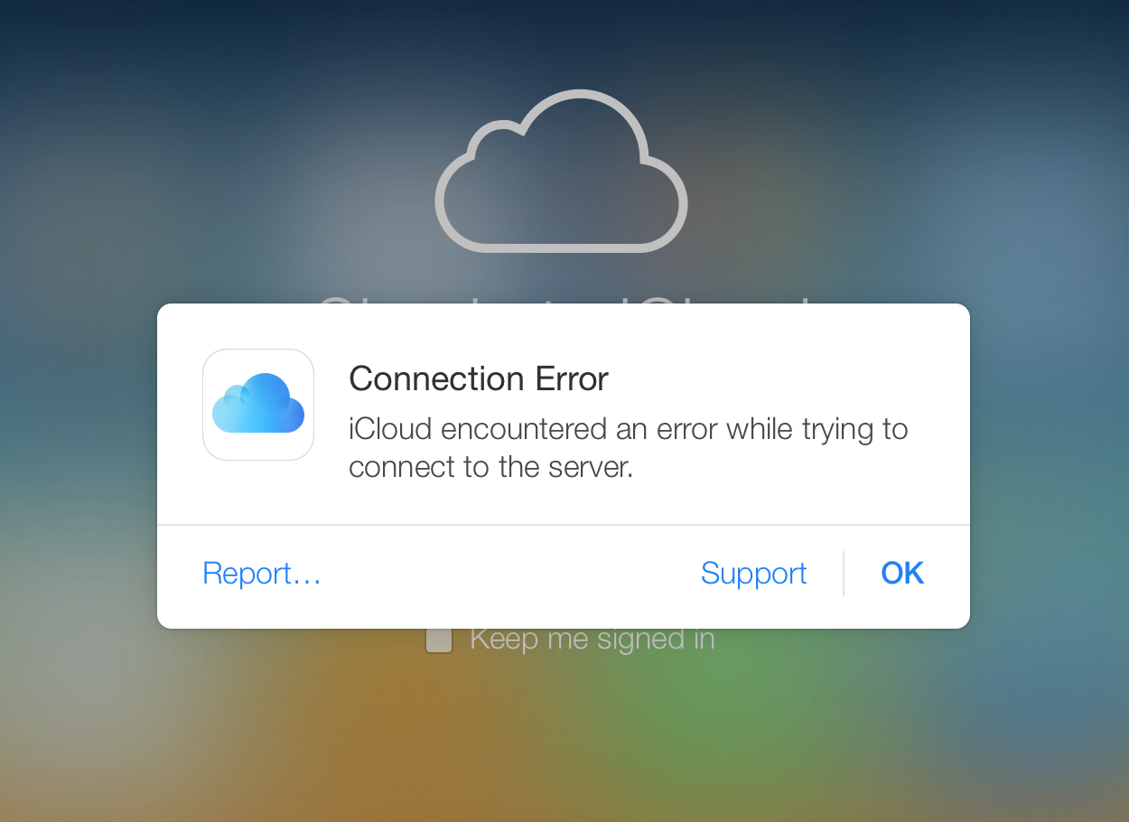 iCloud Down for Some, Connectivity Errors Reported