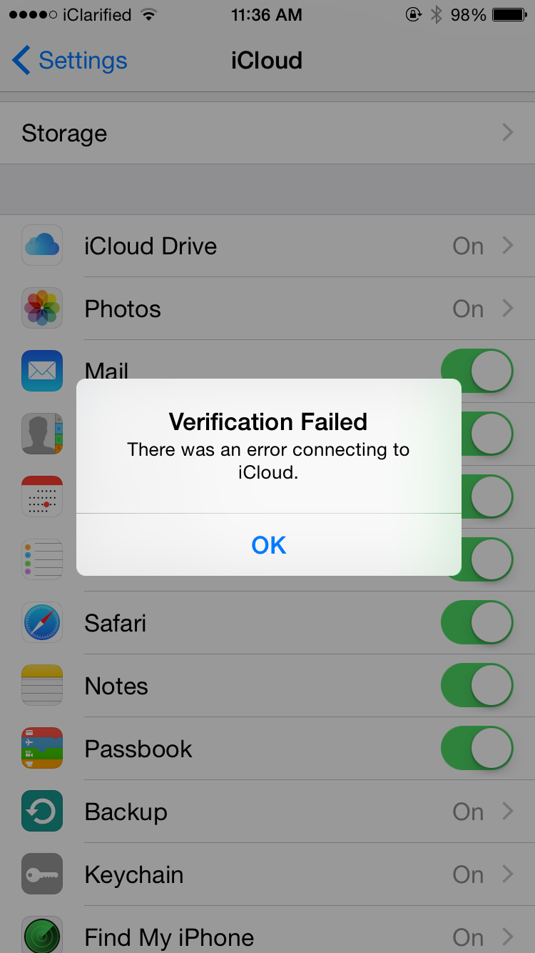 iCloud Down for Some, Connectivity Errors Reported