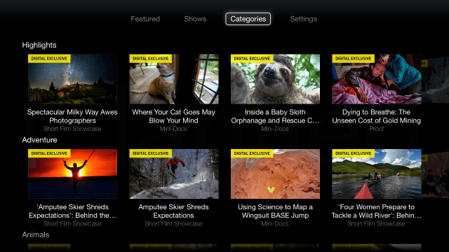 National Geographic Channel Launches on Apple TV