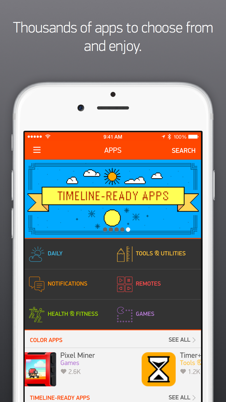 Pebble Time Watch App Now Available on the App Store