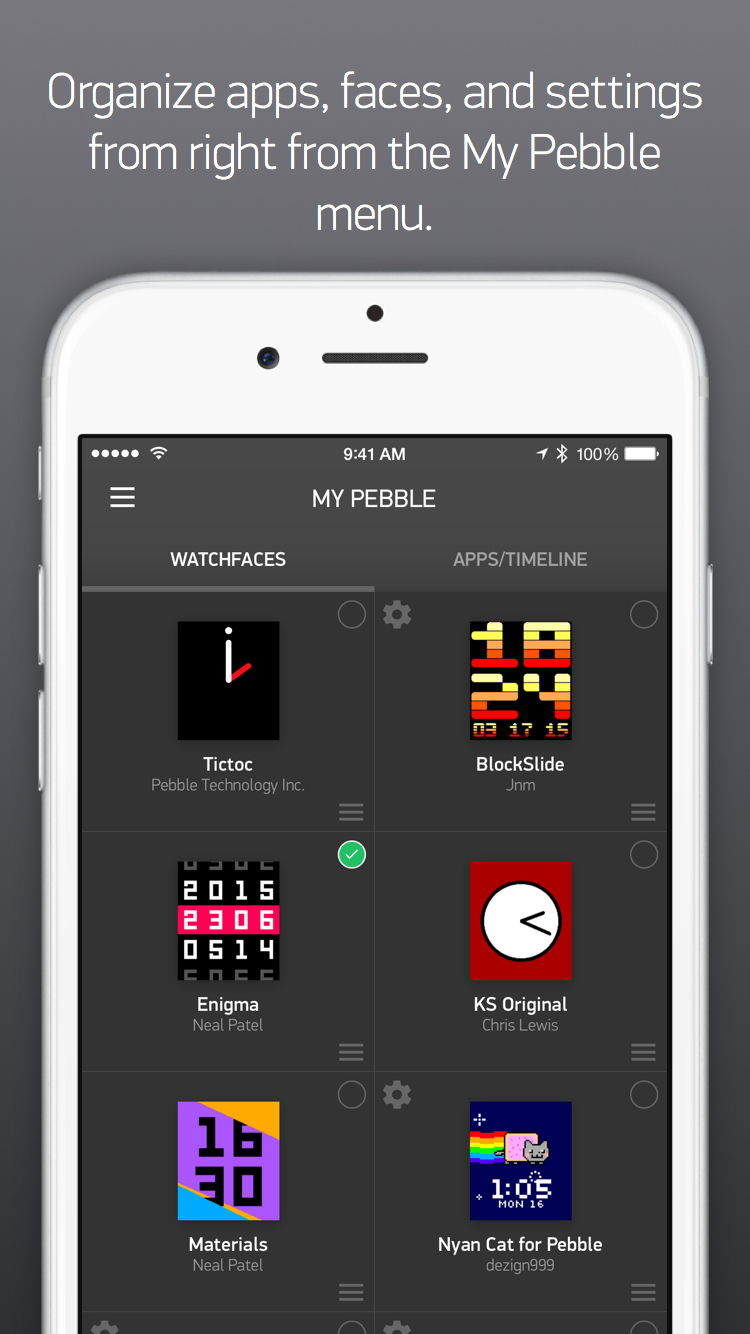 Pebble Time Watch App Now Available on the App Store