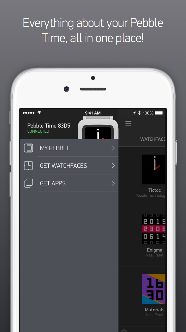 Pebble Time Watch App Now Available on the App Store