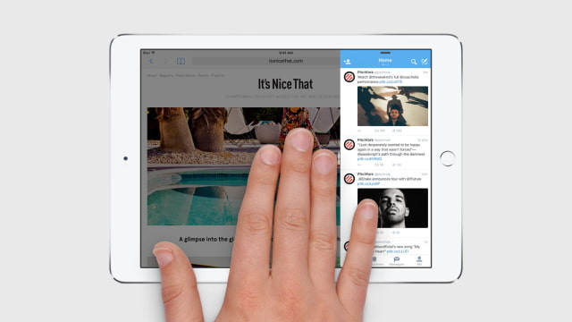 Apple Announces Slide Over, Split View Multitasking, Picture in Picture for the iPad