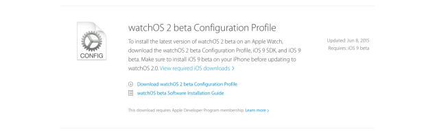 Apple Releases WatchOS 2 Beta to Developers [Download]