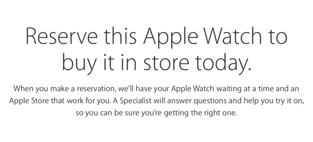 Apple Begins Rolling Out Apple Watch &#039;Reserve and Pick Up&#039; System for In Store Purchases