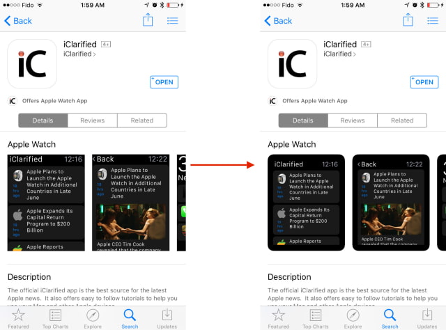 Apple Tweaks Look of Apple Watch Screenshots on App Store