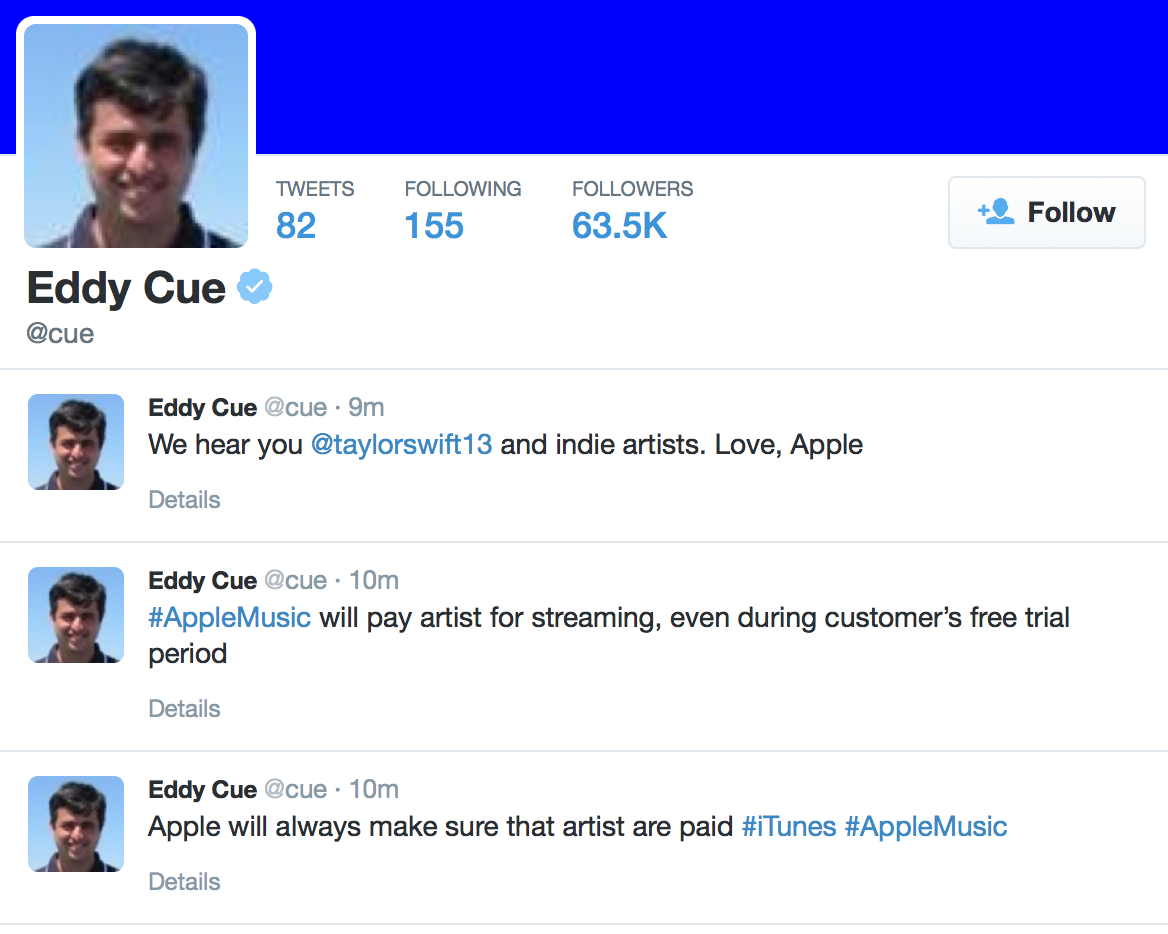 Apple Reverses Policy on Apple Music, Will Pay Artists During Free Trial Period