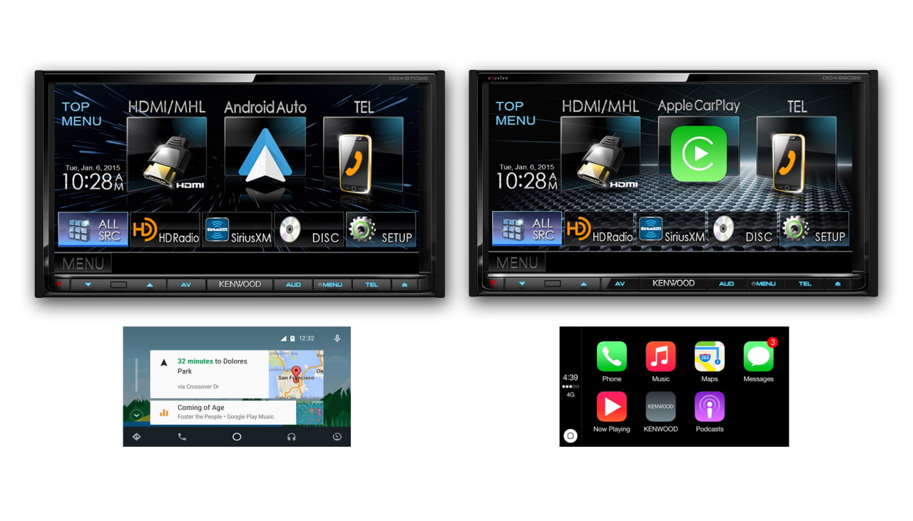 Kenwood Receivers With Apple CarPlay and Android Auto Support Now