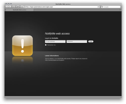 NotifyMe Adds Web Access Support and Snoozing