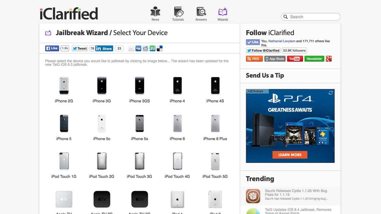 Iclarified Jailbreak Wizard Updated For Taig Ios 8 4 Jailbreak Iclarified
