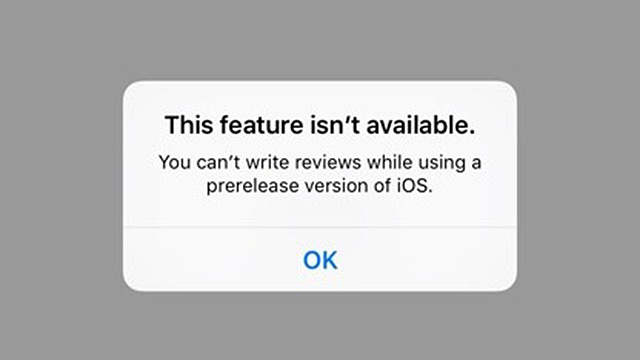 Apple Prevents iOS 9 Beta Users From Writing App Reviews