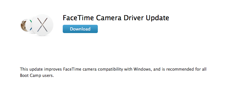 Apple Posts FaceTime Camera Driver Update for Boot Camp Users