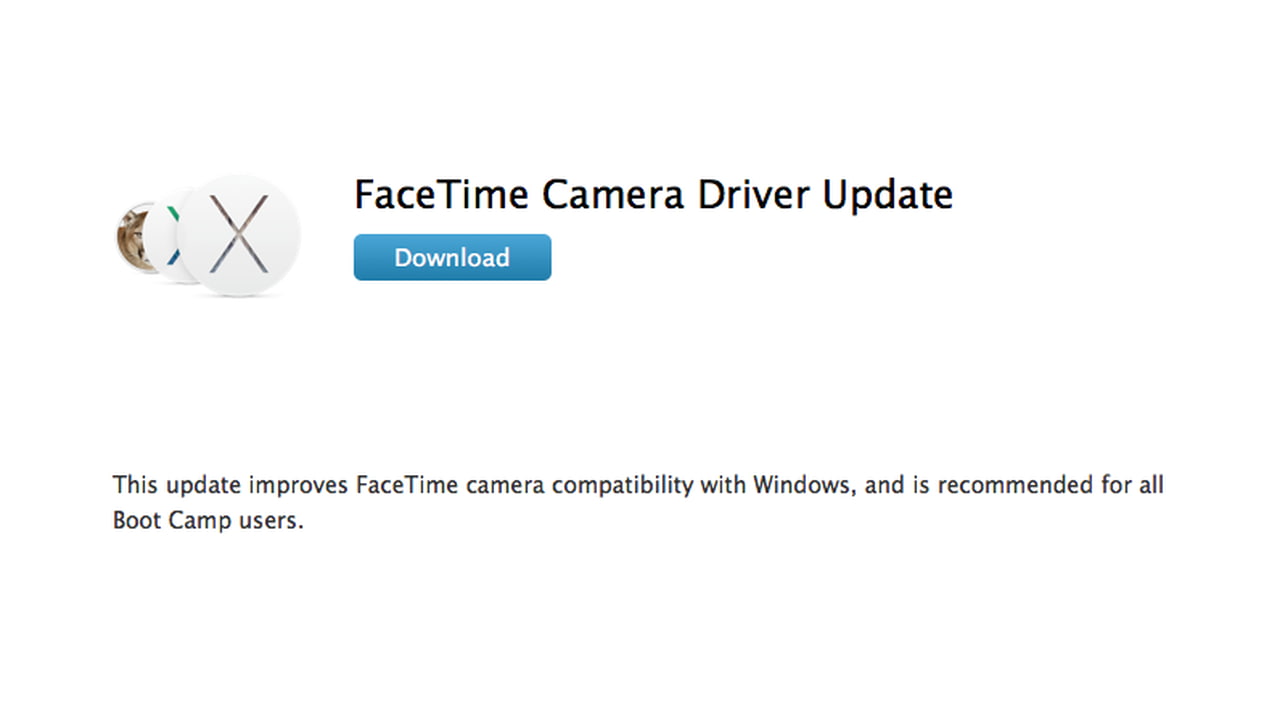 Apple Posts FaceTime Camera Driver Update for Boot Camp Users - iClarified