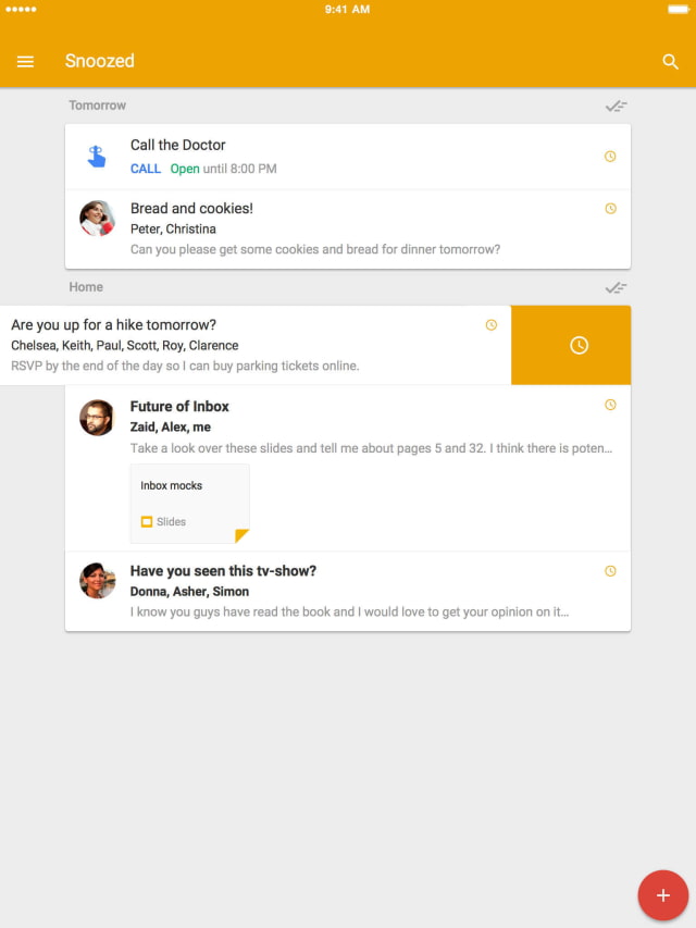 Inbox by Gmail Gets Improved Snooze Feature