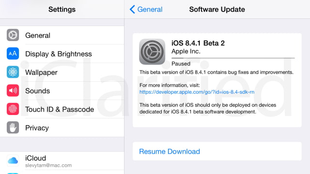 Apple Releases iOS 8.4.1 Beta 2 to Developers