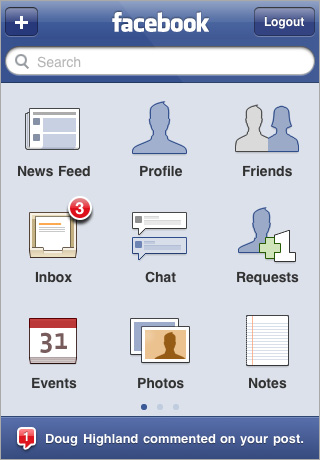 Upcoming Features in Facebook 3.1 iPhone App