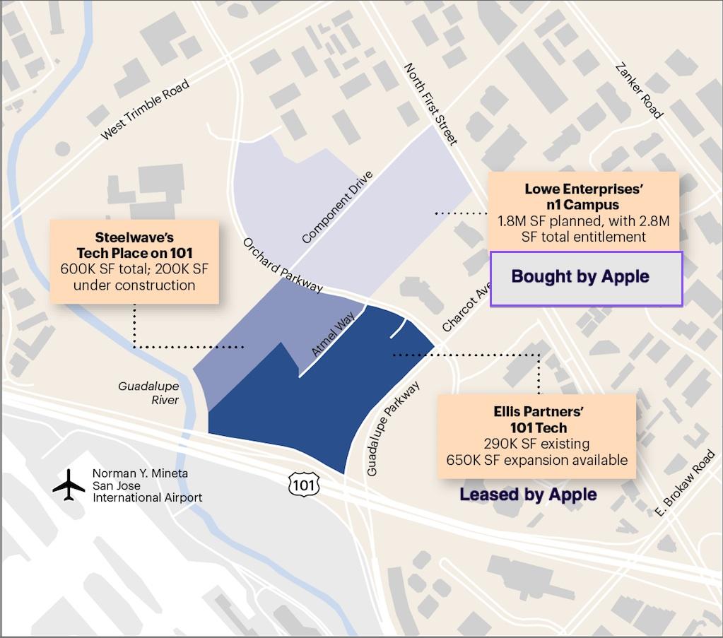 Apple Buys 43 Acre Development Site in North San Jose for $138 Million