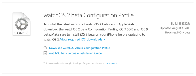 Apple Releases WatchOS 2 Beta 5 to Developers
