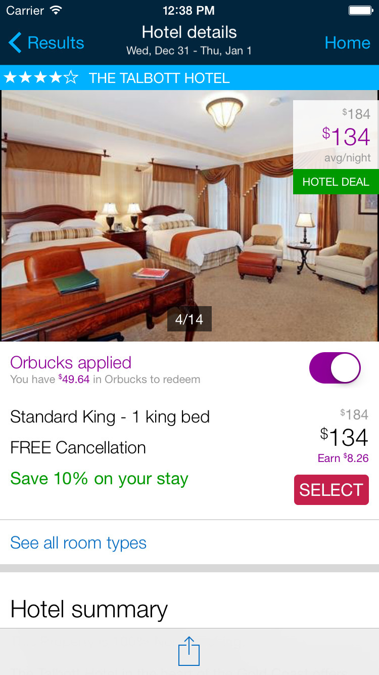 Orbitz App Now Lets You Book Flight and Hotel Packages